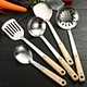 wooden kitchen utensil set